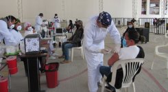 Ya se han aplicado más de 33 mil dosis en Pamplona. / Roberto Ospino / La Opinión.