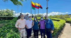 La senadora y precandidata del Centro Democrático, Paloma Valencia, estuvo el viernes en la región./ Foto: Cortesía