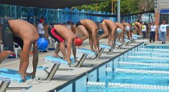 Una buena participación se vio en el Copa Bicentenario de natación que se disputó en el Complejo Acuático.  
