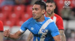 Radamel 'El Tigre' Falcao' el hombre gol del Rayo Vallecano para enfrentar al Barcelona.
