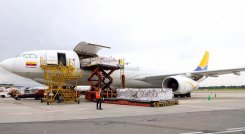  Más de 800 mil vacunas de Moderna llegaron al país./Foto: colprensa