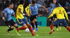 Selección Colombia ante Uruguay