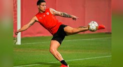 James Rodriguez, volante del Al-Rayyan.