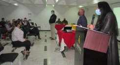 La líder Lorena Gegen presentó el proyecto gastronómico. Cortesía/ La Opinión.