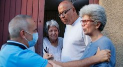 Los candidatos prendieron motores en los barrios./Foto Eilyn Cardozo