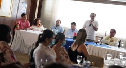 El precandidato del Centro Democrático, Óscar Iván Zuluaga, estuvo en Cúcuta. /Foto cortesía para La Opinión