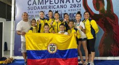 Las niñas de gimnasia rítmica de Norte de Santander, representando a Colombia tuvieron una destacada presentación ene suramericano.