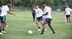  La selección Colombia cumplió con una jornada más de entrenamiento en Sao Paulo, Brasil.