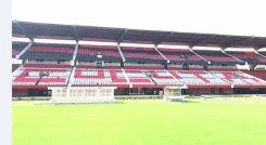La remozada cancha del estadio General Santander recibe hoy al Cúcuta Deportivo.