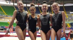 Las cucuteñas Daira La Madrid, Alexandra González, Karol González y María José Rodríguez, conforman  la selección Colombia.