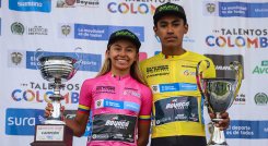 Sara Moreno y Julián David Urián fueron los grandes protagonistas de la Vuelta Nacional del Futuro 2021.
