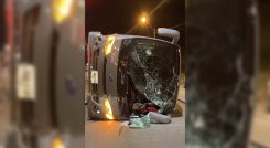 Se accidentó bus de los músicos de Jessi Uribe./Foto: Colprensa