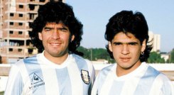 Diego y Hugo Maradona. 