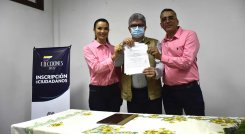 Pedro Elías Quintero Montejo y Mayra Gaona, aspiran a la Circunscripción Transitoria Especial de Paz del Catatumbo./Foto Pablo Castillo-La Opinión