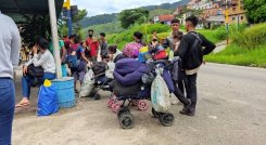 La organización Caritas brinda atención a migrantes en movilidad./Foto cortesía