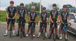 Delegación del Team Saavedra para la Vuelta al Táchira 2022.