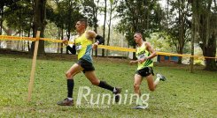 Diego Armando Vera (atrás), atleta nortesantandereano, subcampeón.