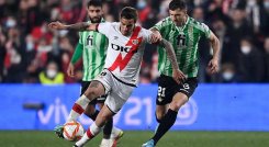 El Rayo Vallecano perdió en casa en la ida de la semifinal de la Copa del Rey.