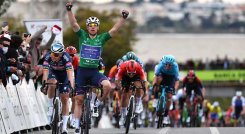 El ciclista Fabio Jakobsen (Quick Step) de nuevo fue protagonista en la Vuelta Algarve. (Foto cortesía/Quick-Step).