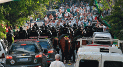 Hinchas de Palmeiras se enfrentan con la policía en Sao Paulo tras derrota contra Chelsea