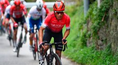 Nairo Quintana en el Tour de los Alpes Marítimos. 