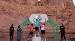 Santiago Buitrago, subcampeón del Tour de Arabia Saudita. 
