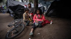 Sin camino a casa: el difícil día a día de las comunidades indígenas en Bogotá./Foto: Colprensa