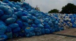 Basura reciclada en San Cristóbal
