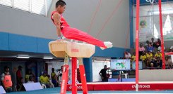 Ángel Barajas, gimnasta cucuteño. 
