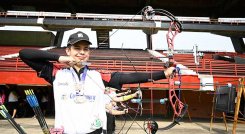 Andrés  Mauricio Ardila, arquero nortesantanderano quien se destacó en el  naciional juvenil en Medellín.