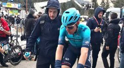 Un mal día tuvo el ciclista colombiano Miguel Ángel 'Supermán' López' en la Tirreno-Adriático.