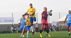 Alfonso Visbal, arquero cucuteño que se clasificó al Mundial de fútbol de Turquía. 