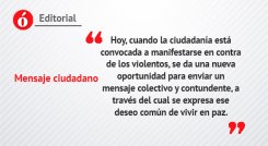 Mensaje ciudadano