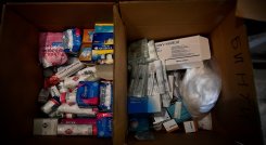 Medicamentos para Ucrania. / Foto: AFP 