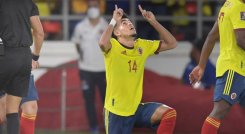Luis Díaz se ha convertido en la ‘brújula’ de Colombia para seguir vivo en la eliminatoria. Foto: AFP.