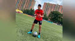 Hassler Beltrán, delantero de la Selección Norte.
