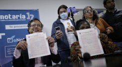Gustavo Petro se comprometió ante un notario que no expropiará./Foto Colprensa