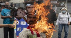 Quema de "Judas" en Venezuela