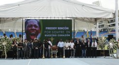 El homenaje a Freddy Rincón en el estadio Pascual Guerrero