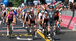 Fernando Gaviria fue segundo en la etapa 11 del Giro de Italia. 