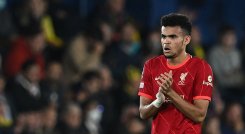 Luis Díaz, gran figura del Liverpool. Foto: AFP