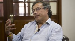 Gustavo Petro en Cúcuta. /Foto Juan Pablo Cohen-La Opinión