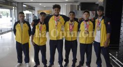 Selección Colombia de gimnasia, campeona de los Juegos Suramericanos de la Juventud. 