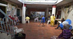 El hogar está ubicado en el barrio El Contento. Las ayudas han disminuido en los últimos años./ Foto: Pablo Castillo/La Opinión