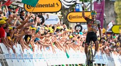 Laporte, ganador de la etapa 19 del Tour de Francia. AFP