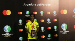 Linda Caicedo fue elegida la mejor jugadora de la Copa América