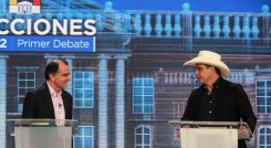 Alirio Barrera (derecha) hizo parte de la baraja de precandidatos presidenciales del Centro Democrático. /Foto: Colprensa