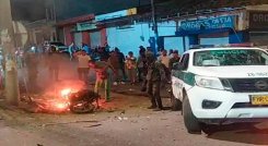Ataque terrorista con 'motobomba' en el Cauca./Foto: internet