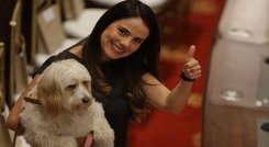 Hasta el perro estuvo en la instalación del Congreso./Foto: Colprensa