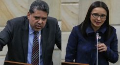 Carlos Hernán Rodríguez y María Fernanda Rangel, candidatos más opcionados a contralor general./Fotos Colprensa